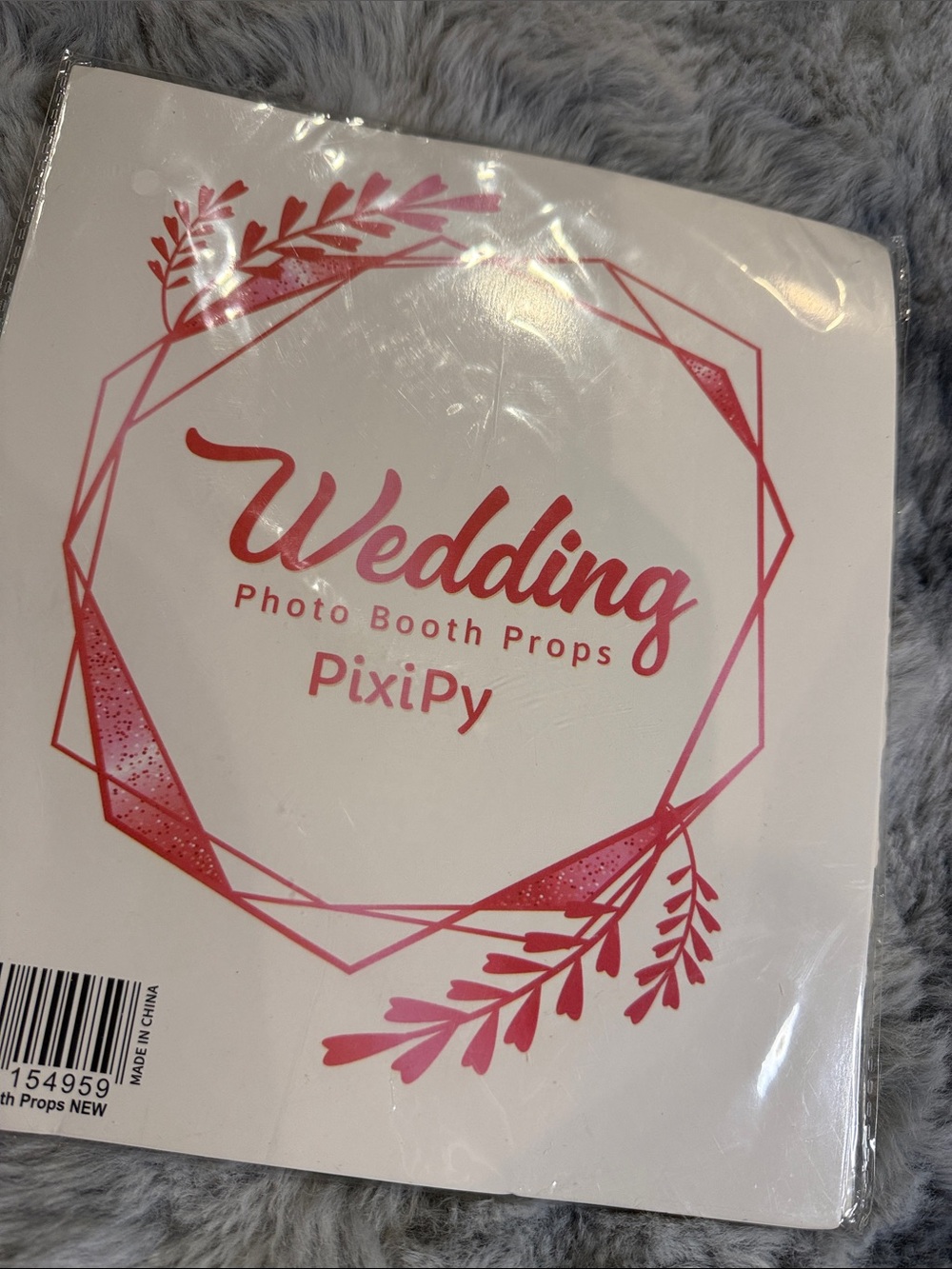 Rose Gold and Pink Wedding Photo Booth Props